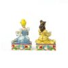 Enesco Disney Traditions Bookends Fermalibri Cenerentola & Belle Cinderella Beauty And The Beast La Bella E La Bestia 4033970 - immagine 2